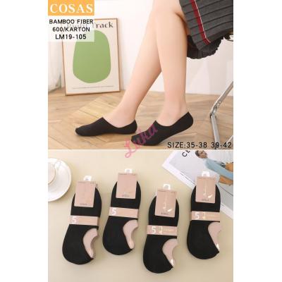 Women's low cut socks bamboo Cosas LM19-104