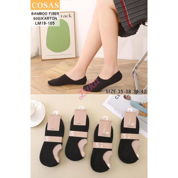 Women's low cut socks bamboo Cosas LM19-104