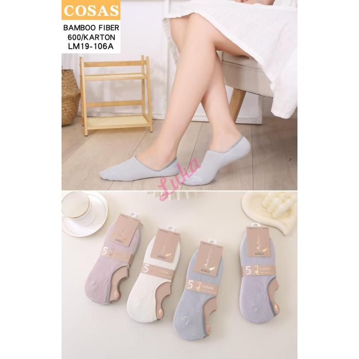 Women's low cut socks bamboo Cosas LM19-105