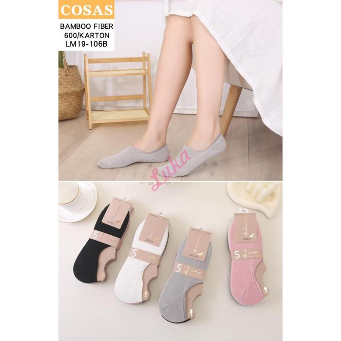 Women's low cut socks bamboo Cosas LM19-106A