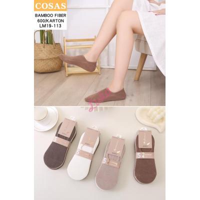 Women's low cut socks bamboo Cosas LM19-112