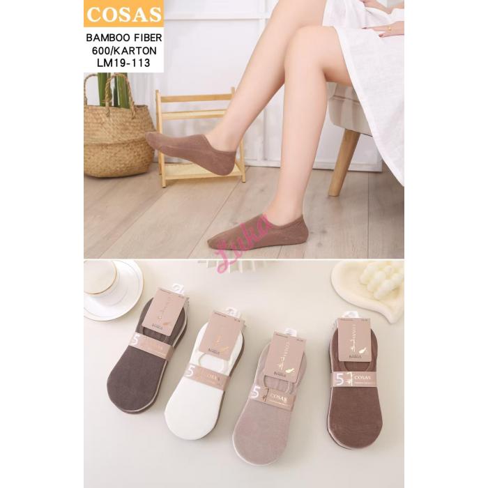Women's low cut socks bamboo Cosas LM19-112