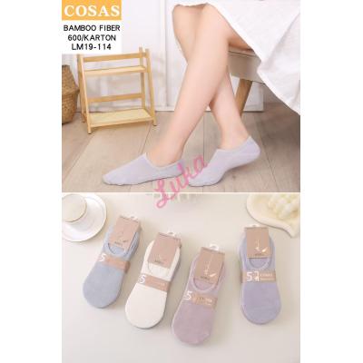 Women's low cut socks bamboo Cosas LM19-113
