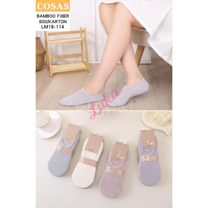 Women's low cut socks bamboo Cosas LM19-113
