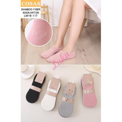 Women's low cut socks bamboo Cosas LM19-114