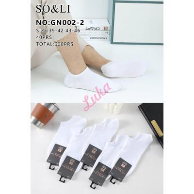 Men's low cut socks bamboo So&Li GN002-2