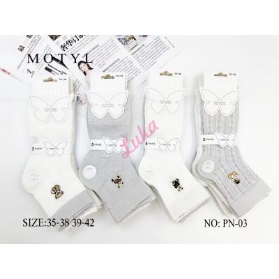 Skarpety damskie Motyl PN-03