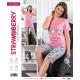Women's turkish pajamas Strawberry 028