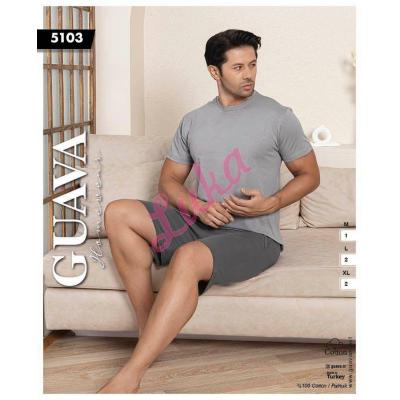 Men's turkish Pajama Guava 5103
