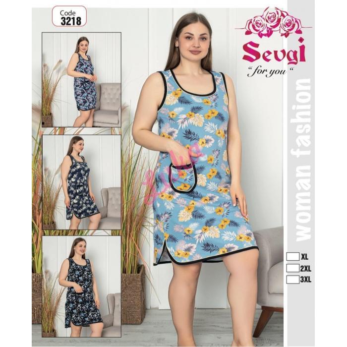 Women's nightgown turkish Asma 12249