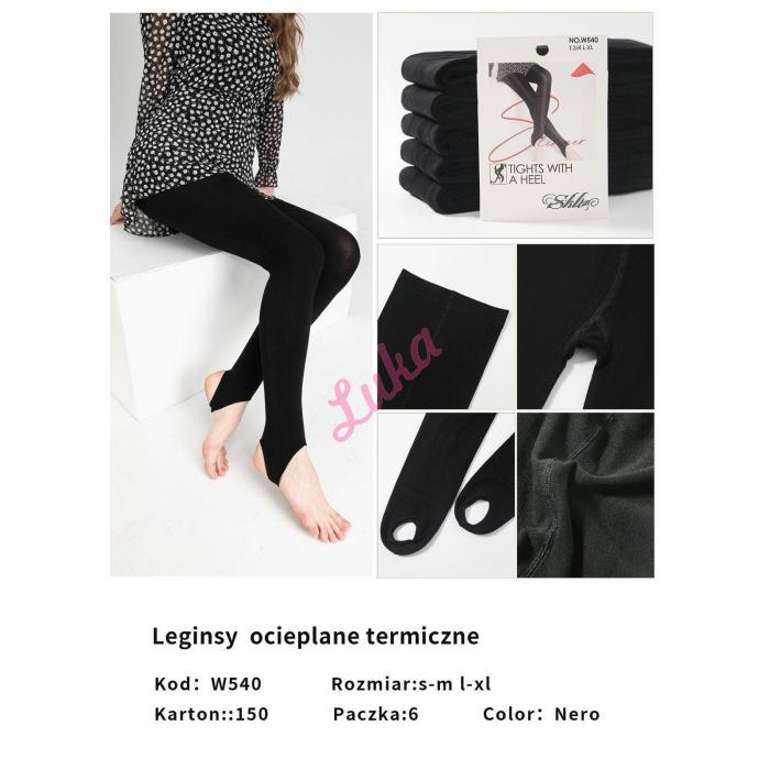 Legginsy damskie ocieplane Alina W540