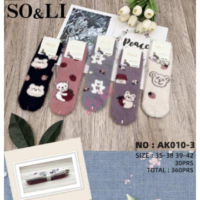 Women's Socks So&Li Wool AK010-4