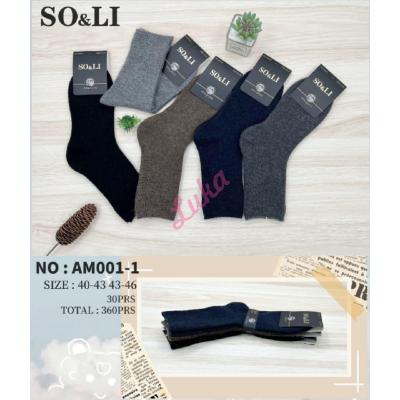 Men's socks SO&LI Wool AM008-4
