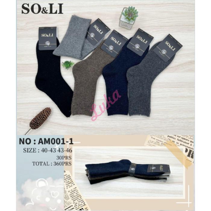 Men's socks SO&LI Wool AM008-4