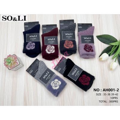 Skarpety damskie So&Li Angora AH001-2