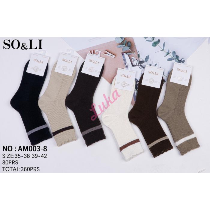 Women's Socks So&Li Angora AH001-7