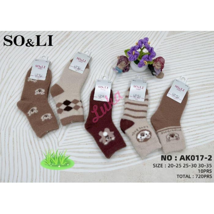Kid's socks So&Li Alpaca AM012-1