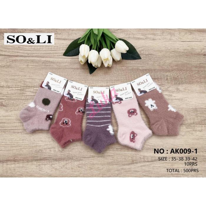 Women's Socks So&Li Wool AK009-5