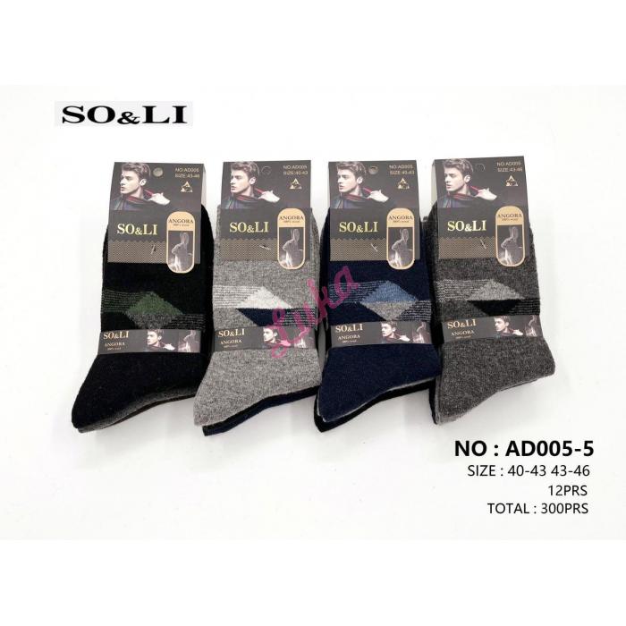 Men's socks SO&LI Wool AM002-1