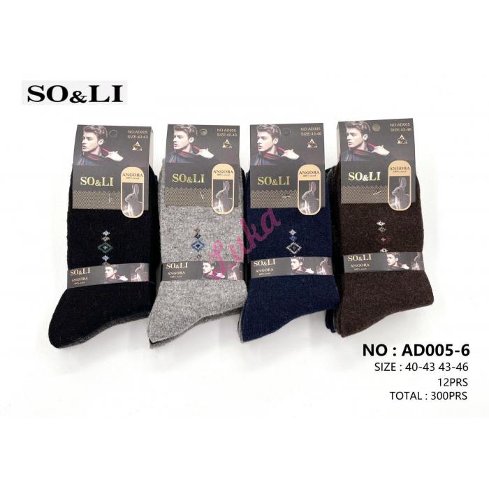 Men's socks SO&LI Angora AD005-2