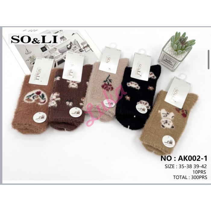 Women's Socks So&Li Wool AK002-2
