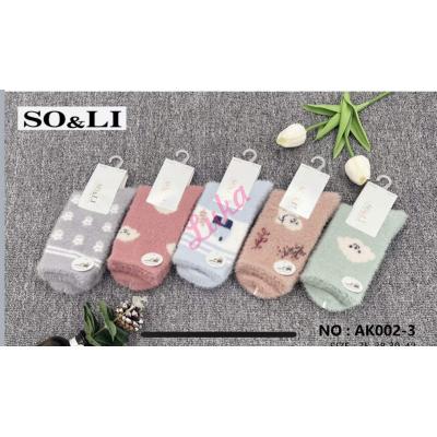Women's Socks So&Li Wool AK002-1