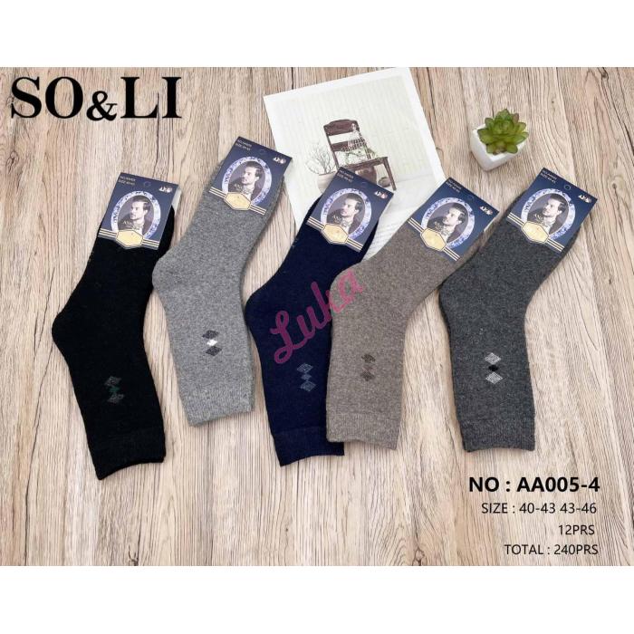 Men's socks SO&LI Angora AD005-12