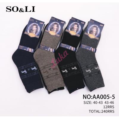 Men's socks SO&LI Angora AA005-4