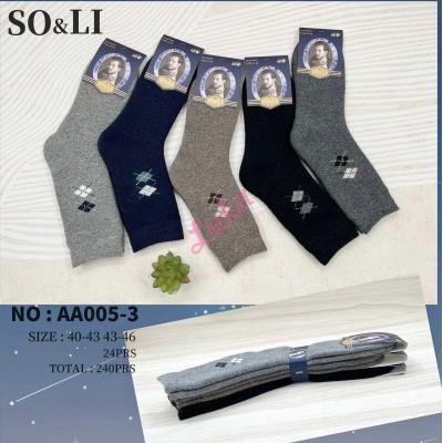 Men's socks SO&LI Angora AA005-5