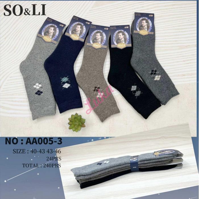 Men's socks SO&LI Angora AA005-5