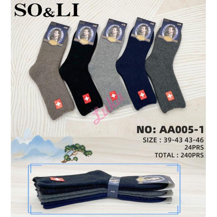 Men's socks SO&LI Angora AA005-3