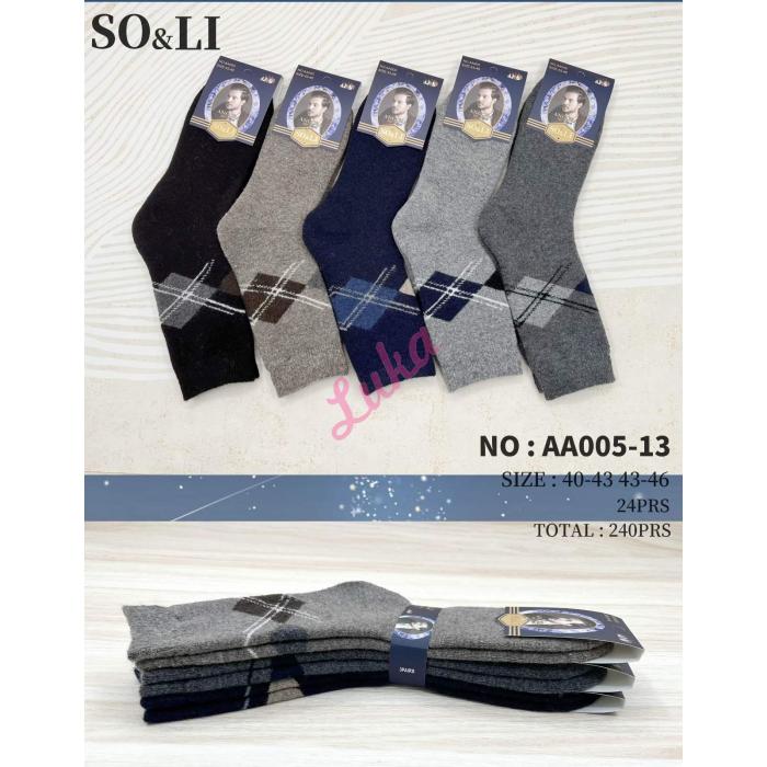 Men's socks SO&LI Angora AA005-1