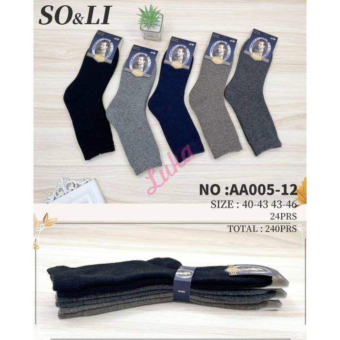 Men's socks SO&LI Angora AA005-13