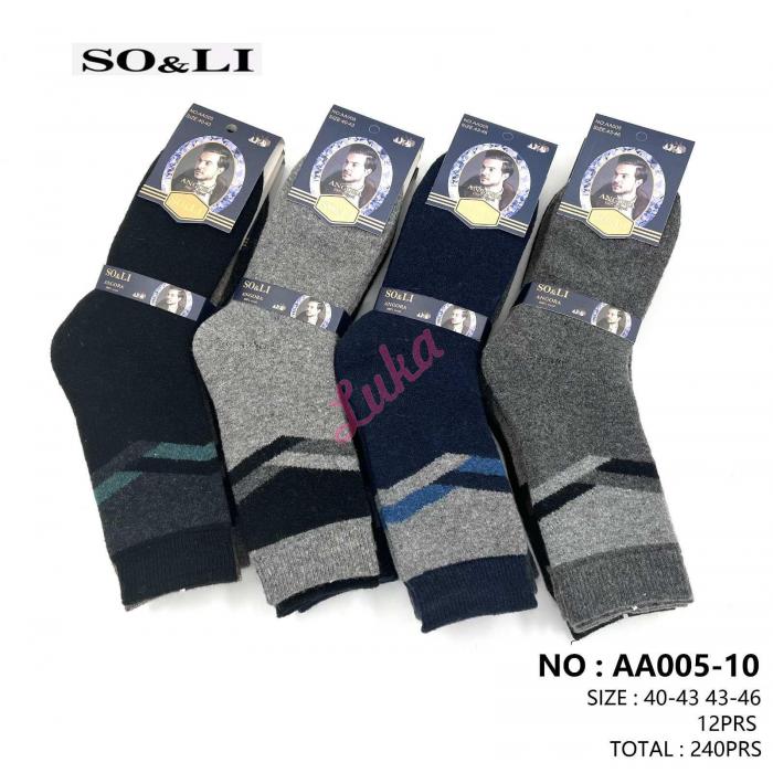 Men's socks SO&LI Angora AA005-12