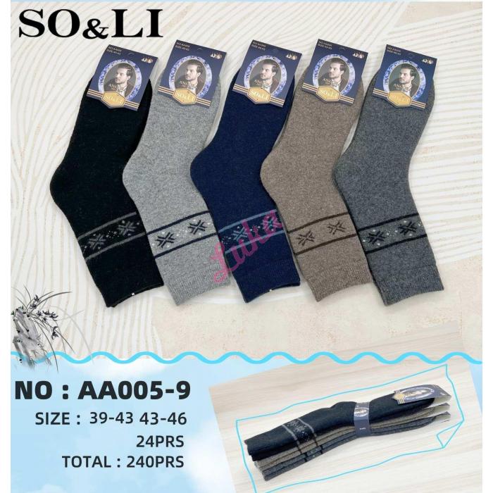 Men's socks SO&LI Angora AA005-10
