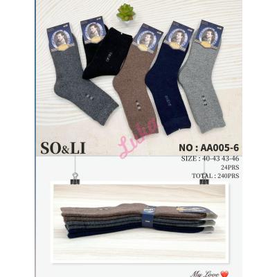 Men's socks SO&LI Angora AA005-6