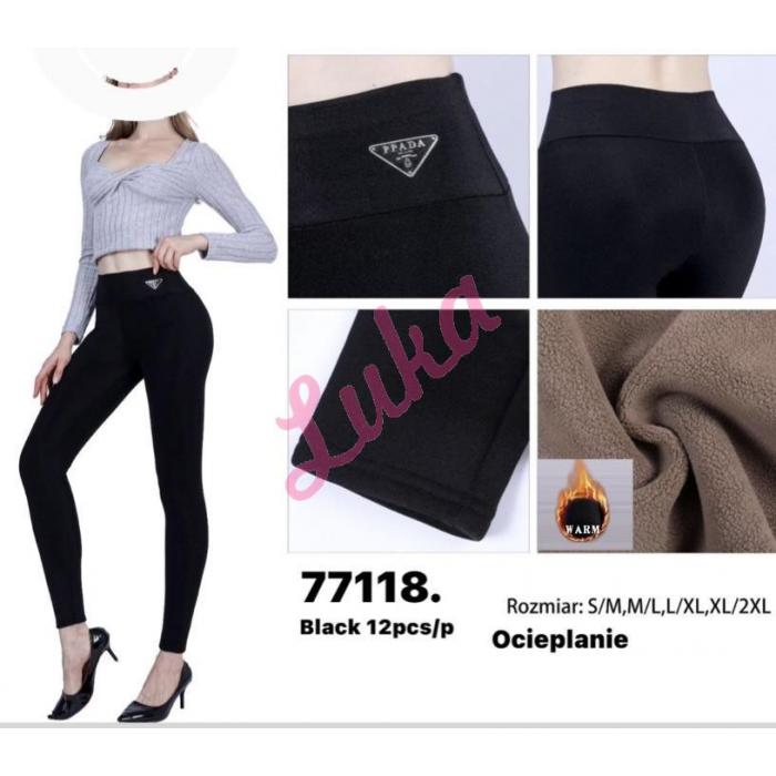 Legginsy damskie 55276 Ocieplane