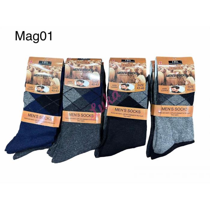 Skarpety męskie D&A MAG201 Angora