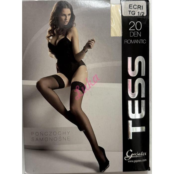 Women's stockings 20DEN ROMANTIC CZERWONE