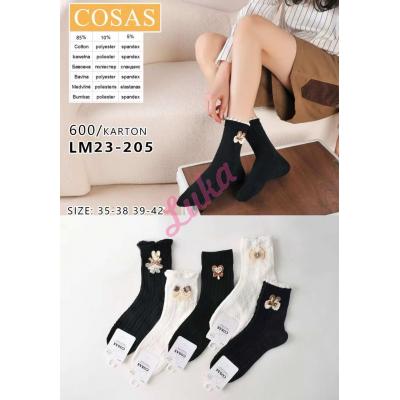 Women's low cut socks Cosas LM23-206