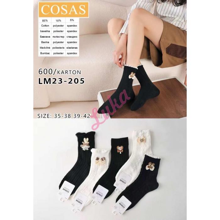 Women's low cut socks Cosas LM23-206