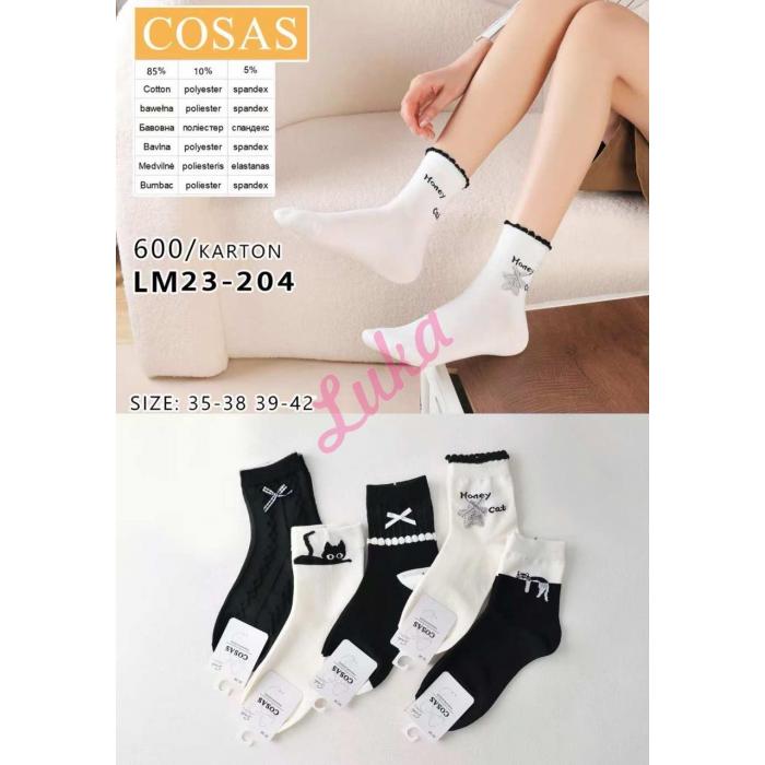 Women's low cut socks Cosas LM23-205