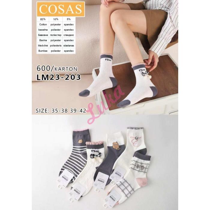 Women's low cut socks Cosas LM23-204
