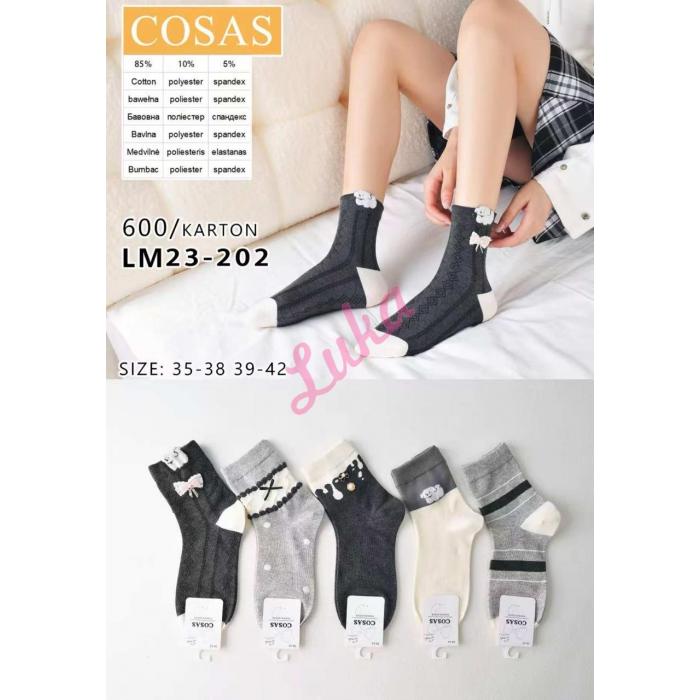 Women's low cut socks Cosas LM23-203