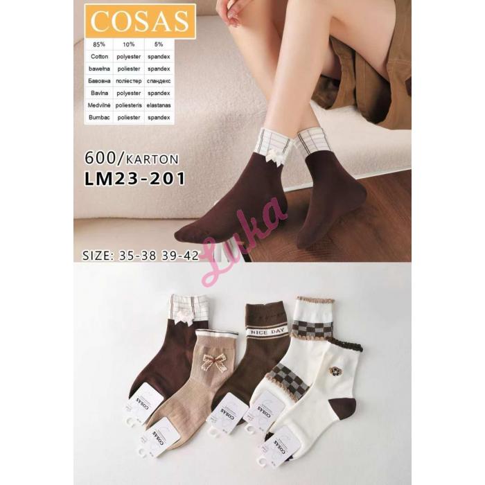 Women's low cut socks Cosas LM23-202
