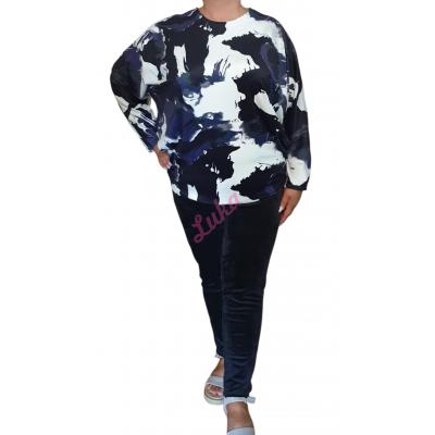 Bluzka damska Polska DES-161 Kimono welur