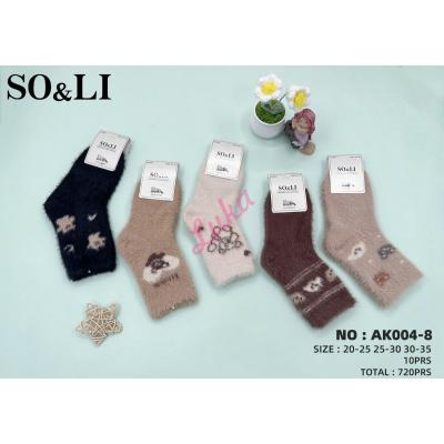 Kid's socks So&Li Thermo Mink AK004-8