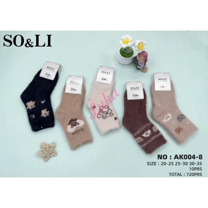 Kid's socks So&Li Thermo Mink AK004-9