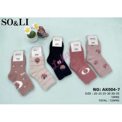 Kid's socks So&Li Thermo Mink AK004-7