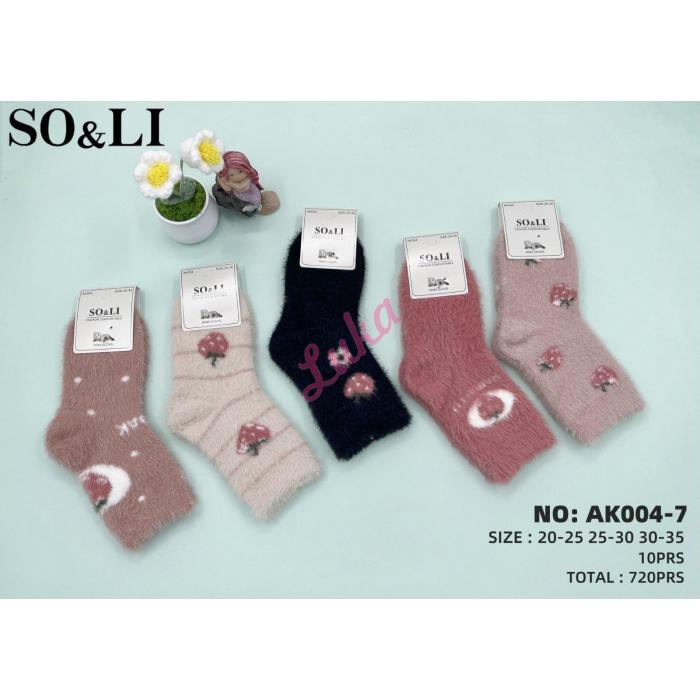Kid's socks So&Li Thermo Mink AK004-8